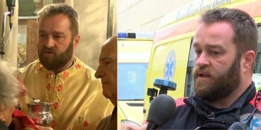 Πάτερ Απόστολος: Το πρωί ιερέας, το μεσημέρι διασώστης του ΕΚΑΒ (βίντεο)